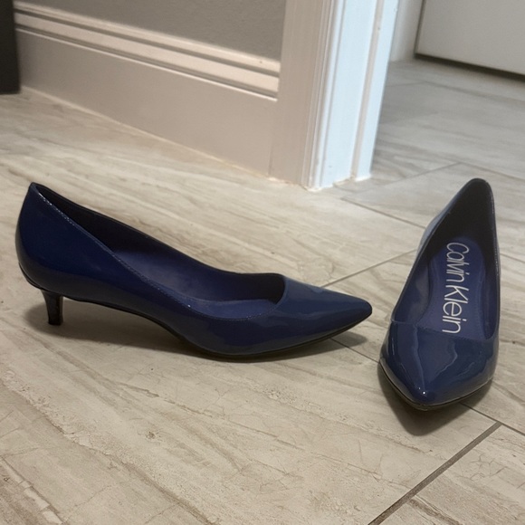 Calvin Klein Shoes - Calvin Klein Navy Blue Heels